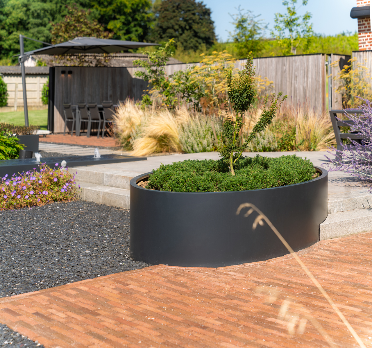 ELLIPSE mit Boden - Aluminium 